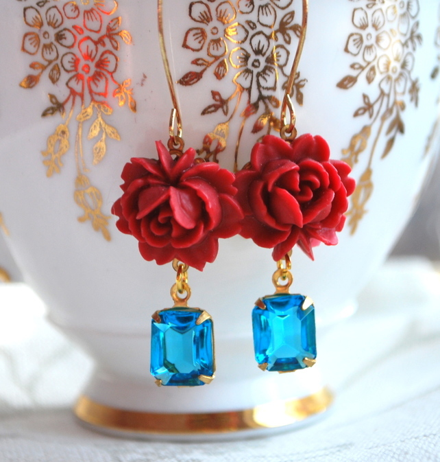 Ooo Oh So Pretty Cabochons And Vintage Glass Earrings Ooo .